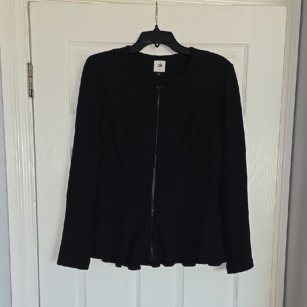 Cabi # 5850 Black Zip-Up Jacket